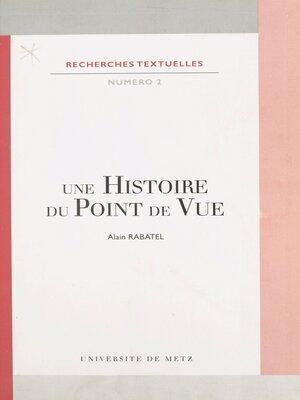 cover image of Une histoire du point de vue